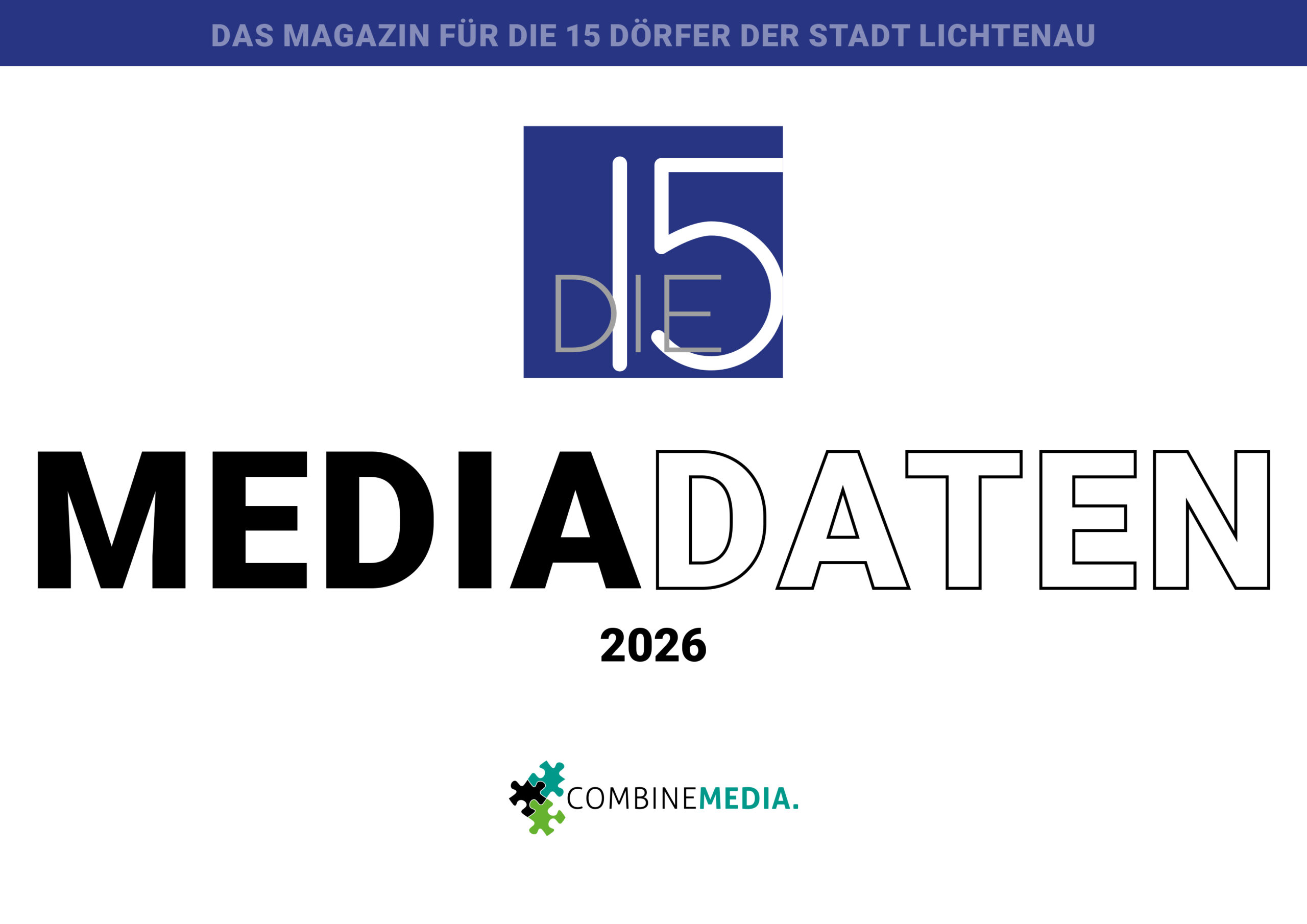 Titel_Mediablatt-2026 Mediablatt 2025 / 2026 für DIE15 - Stadtmagazin von Lichtenau